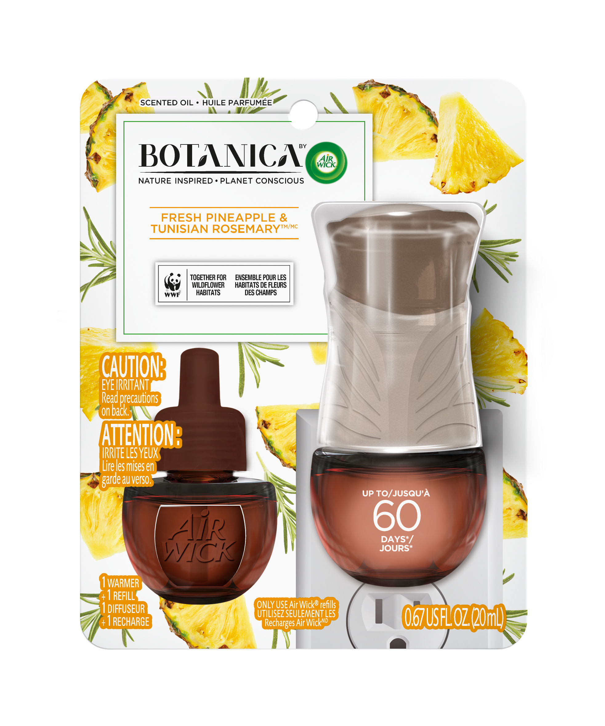 AIR WICK® Botanica Scented Oil - Fresh Pineapple & Tunisian Rosemary - Kit (Canada) (Discontinued)